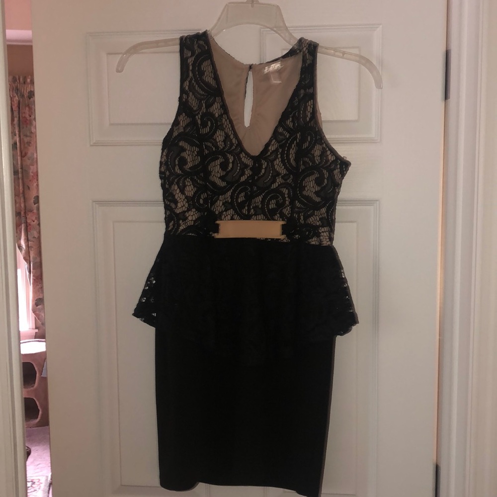 Black lace dress